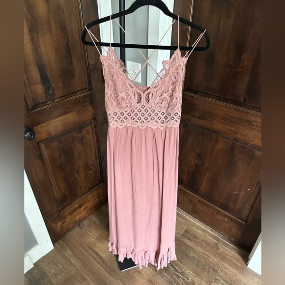 Free People One Adella Maxi Slip Dress Women’s L - Picture 4 of 6